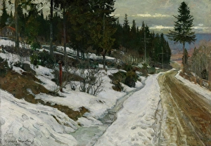 Gerhard Morgenstjerne Munthe Prints: Winter in Nittedal, 1905. Creator: Gerhard Munthe