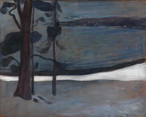 Millboard Prints: Winter in Nordstrand, 1900-1901. Creator: Edvard Munch