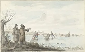 Skating Prints: Winter scene, 1661-1693. Creator: Gerrit Grasdorp