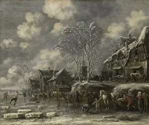 Grey Sky Prints: Winter Scene, 1675. Creator: Thomas Heeremans