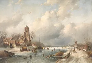 Winter Scene, 1867. Creator: Charles Henri Joseph Leickert
