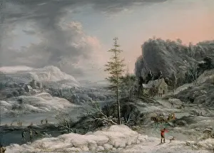 Frozen Prints: A Winter Scene, c1700. Creator: Jan Griffier I