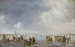Winter Scene on the Ice. Artist: Goyen, Jan Josefsz, van (1596-1656)