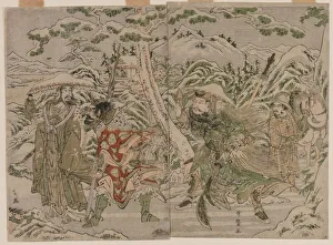 1753 1806 Prints: Winter Scene from the Romance of the Three Kingdoms