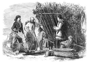 Antler Prints: Winter sports in Canada: moose-hunting: the return, 1868. Creator: Unknown