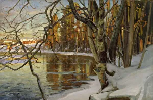 Victor Axel Werterholm Prints: Winter Sun, 1909. Creator: Victor Westerholm