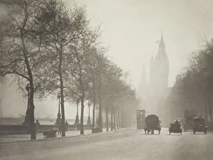 Photograph Album London Prints: Winter sunshine, Victoria embankment