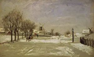 Winter - View of Eriksberg, Stockholm, c1880. Creator: Carl Skanberg