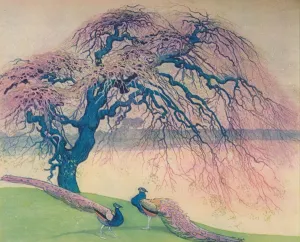 Peacock Prints: When Winter Wanes, 1924, (1928). Artist: William Giles