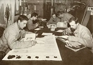 Thomas Griffith Taylor Prints: Winter Work (Left to right - Debenham)