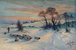 The Winters Glow, 19th century, (1913). Artist: Joseph Farquharson The Winters Glow, 19th century, (1913). Artist: Joseph Farquharson