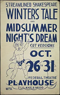 Robin Goodfellow Prints: Winter's Tale, New Orleans, 1937. Creator: Unknown