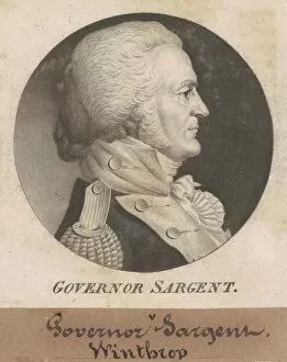 Patriot Gallery: Winthrop Sargent, 1802. Creator: Charles Balthazar Julien Févret de Saint-Mémin