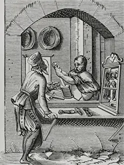 Display Prints: Wire worker, 16th century, (1878). Creator: Unknown
