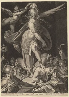 Gillis Sadeler Ii Prints: Wisdom Conquering Ignorance, c.1597. Creator: Aegidius Sadeler II