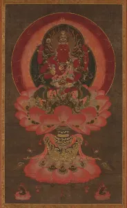 Kamakura Period Collection: Wisdom King of Passion Aizen Myoo, 1300s. Creator: Unknown