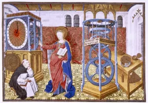 Mandolin Prints: Wisdom (Sapience) teaching the author the precepts of temperance, c1455. Creator