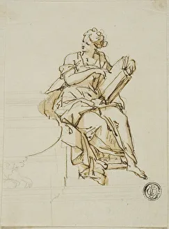 John Michael Rysbrack Prints: Wisdom: Unexecuted Design for the Monument to the First Duke of Marlborough