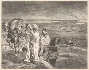 John La Farge Prints: The Wise Men out of the East, 1868. Creator: John La Farge
