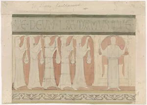 Derkinderen Anthonie Antoon Prints: The five wise virgins, c. 1869-c. 1925. Creator: Antoon Derkinderen