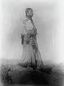 Washington State United States Prints: Wishham woman, c1910. Creator: Edward Sheriff Curtis