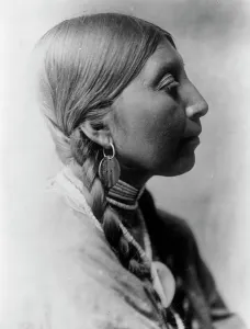 First Nations Prints: Wishham young woman, c1910. Creator: Edward Sheriff Curtis
