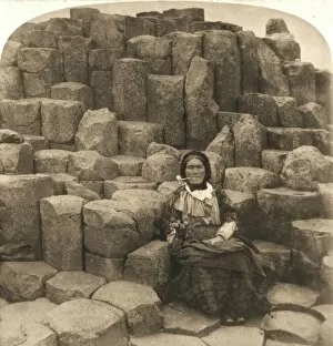 Stereoscope Card Gallery: The Wishing Chair, Giants Causeway, Ireland, 1897. Creator: Works and Sun Sculpture Studios