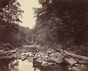 Creek Gallery: The Wissahickon Creek near Philadelphia, c. 1863. Creator: John Moran