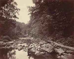 Creek Prints: The Wissahickon Creek near Philadelphia, c. 1863. Creator: John Moran