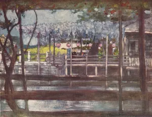 A Wisteria Garden, c1887, (1901). Artist: Mortimer L Menpes