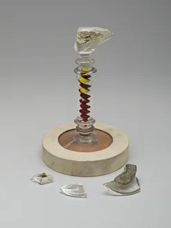 Broken Gallery: Witch ball stand, 19th century. Creator: Unknown