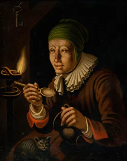 Bratislava Gallery: Witch, c. 1830. Creator: Rombauer, Janos (1782-1849)