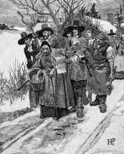Suspicion Prints: Witch hunting in America, 18th century (19th century)