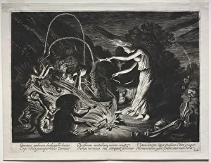 Jan Van De Velde Prints: The Witch (Night Piece), 1626. Creator: Jan van de Velde (Dutch, 1620-1662)