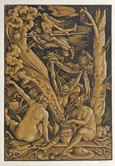 Monochrome Picture Collection: Witches, 1510. Creator: Baldung (Baldung Grien), Hans (1484-1545)