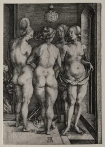 The Four Witches (Four Naked Women), 1497. Creator: Albrecht Dürer (German The Four Witches (Four Naked Women), 1497. Creator: Albrecht Dürer (German