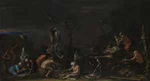 Salvatore 1615 1673 Prints: Witches at their Incantations, c. 1646. Artist: Rosa, Salvatore (1615-1673)