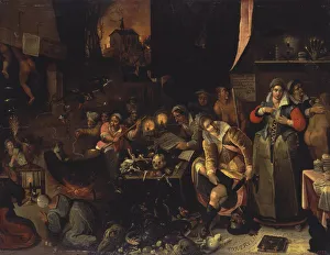 Francken Prints: The Witches Kitchen, 1606. Artist: Francken, Frans, the Younger (1581-1642)