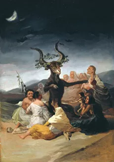 De 1746 1828 Collection: Witches Sabbath, 1797-1798. Artist: Goya, Francisco, de (1746-1828)