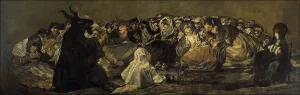 De 1746 1828 Collection: Witches Sabbath or The Great He-Goat. Artist: Goya, Francisco, de (1746-1828)
