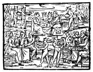 Supernatural Prints: Witches and sorcerers feasting at the Sabbath, 1608