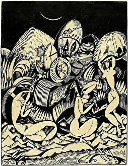 The Witch's Bath, c1912. Creator: Souza-Cardoso, Amadeo de (1887-1918).<br> The Witch's Bath, c1912. Creator: Souza-Cardoso, Amadeo de (1887-1918)