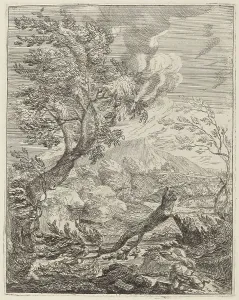 Wilted Prints: The Withered Tree, 1696. Creator: Crescenzio Onofri