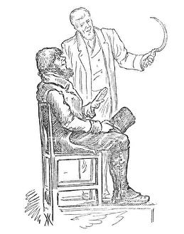 Interpreter Prints: Witness for the defence and his interpreter, 1881. Creator: Wallis Mackay