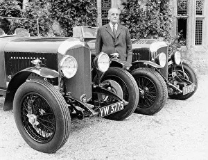 Bentley Prints: WO Bentley with a Bentley car