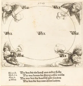 Hirschvogel Augustin Gallery: Woe is Pronounced on the Scribes and Pharisees, 1549. Creator: Augustin Hirschvogel