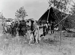 Ceremonial Collection: The Wolf, animal dance-Cheyenne, c1927. Creator: Edward Sheriff Curtis