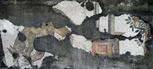 Wolf attacking sheep, mosaic pavement in the Great Palace of Constantinople, 4th-6th century. Creator: Unknown