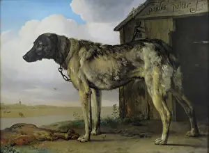 Aged Prints: Wolf-Hound, 1650. Creator: Paulus Potter