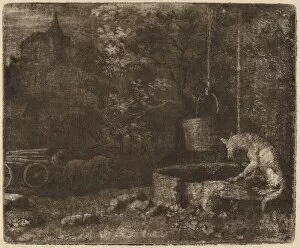 Wolf Gallery: The Wolf and the Well, probably c. 1645 / 1656. Creator: Allart van Everdingen